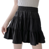 High-Waist Ruffle Skirt