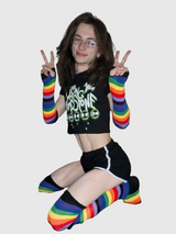 Rainbow Thigh Highs