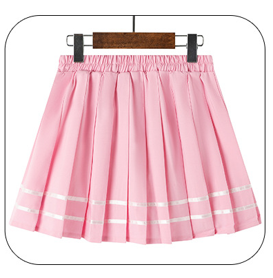 Pastel Striped Pleated Femzai Skirts