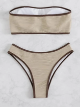 Contrasting Bikini Set