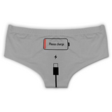 "Please Charge" Cotton Panties