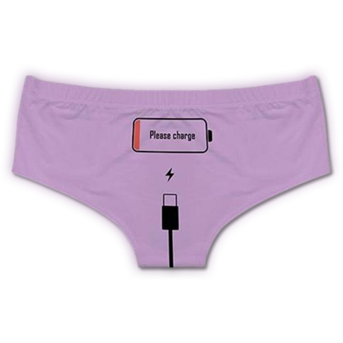 "Please Charge" Cotton Panties