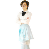 Pastel Striped Pleated Femzai Skirts