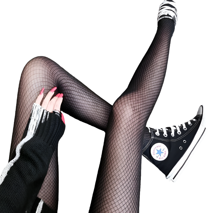 Black Shade Fishnet Pantyhose Femboy Clothing Femzai