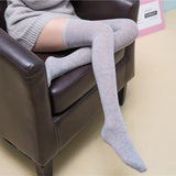 Classic Thigh Highs, femboy, grey, side angle, thighs