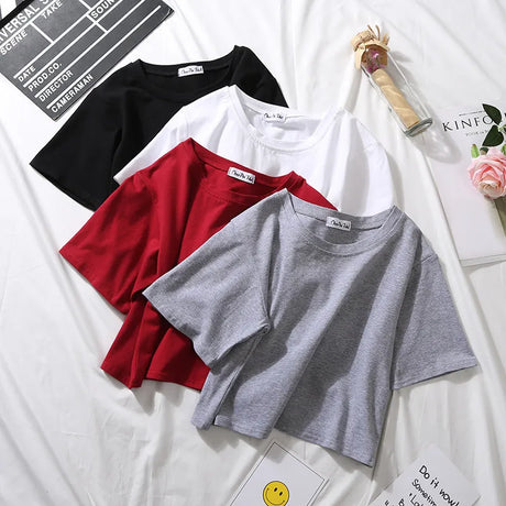 Solid Crop Tee