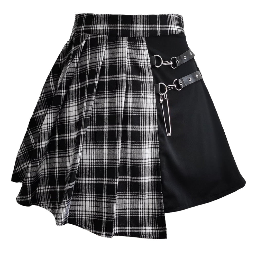 Asymmetrical Pleated Skirt