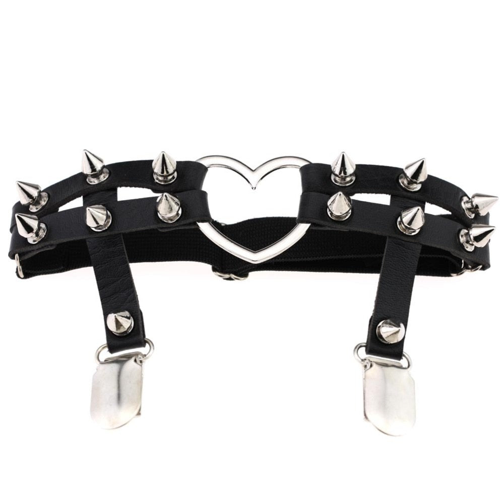 Leather Leg Rings Garters (10 Styles) - Femzai