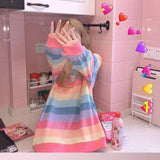 Rainbow-striped Long Sleeve