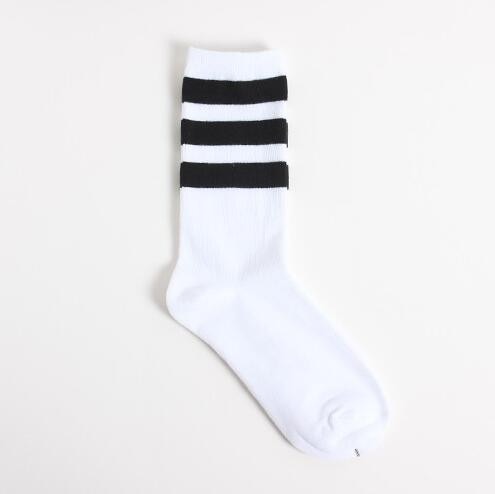 Three-Stripes Cotton Socks