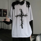 Cross Double-Sleeve Long Sleeve