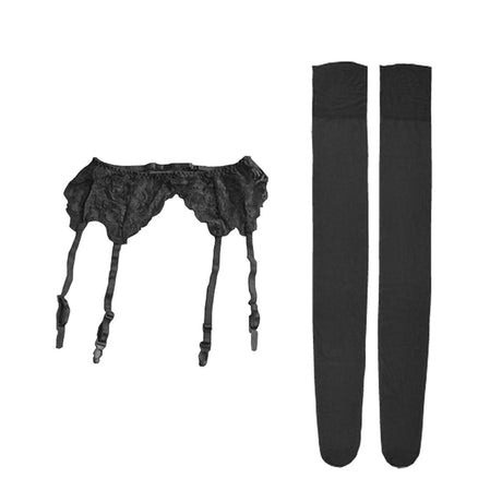 Thigh High Stocking & Garter Belt