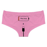 "Please Charge" Cotton Panties - Femzai