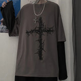 Cross Double-Sleeve Long Sleeve