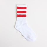 Three-Stripes Cotton Socks