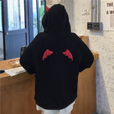 Devil Horns Oversized Hoodie - Femzai