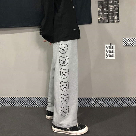 Printed Love-Heart Pants