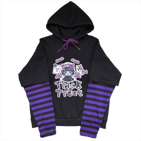 Long-Sleeve "Trick or Treat" Hoodie - Femzai