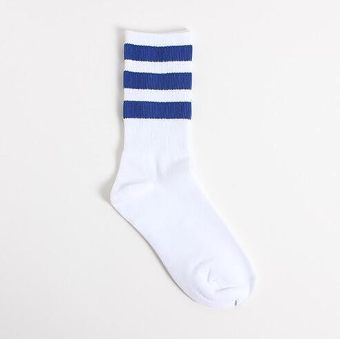 Three-Stripes Cotton Socks