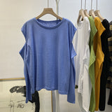 Solid Slim O-neck Top