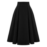 Pleated Vintage Midi Skirt