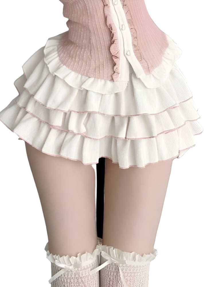 Elegant front view of Femzai's skirt, a versatile piece for any femboy attire