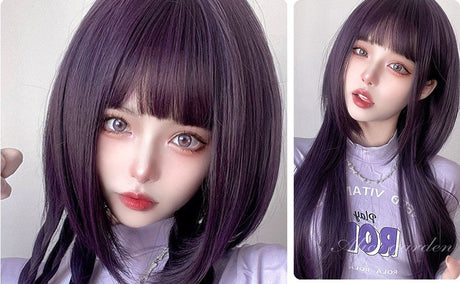 Grape Purple Wig