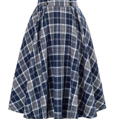 Pleated Vintage Midi Skirt