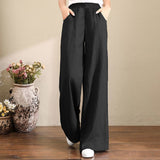 Solid Cotton Trousers