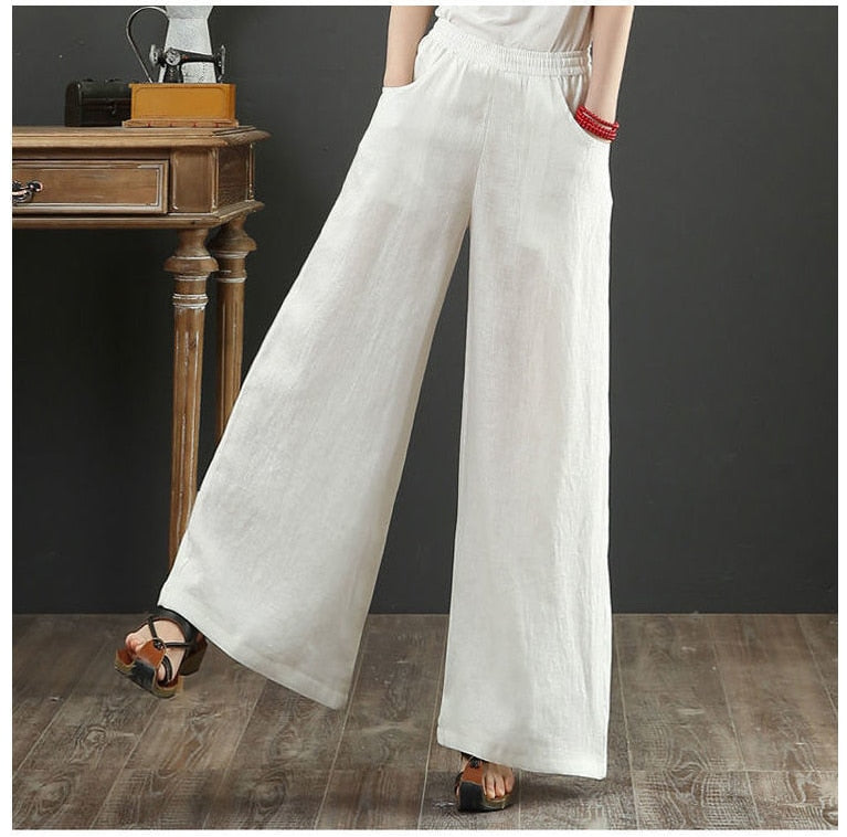 Solid Cotton Trousers