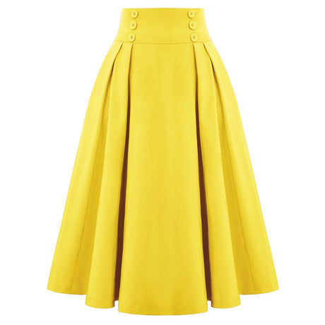 Pleated Vintage Midi Skirt