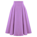 Pleated Vintage Midi Skirt