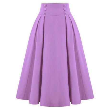 Pleated Vintage Midi Skirt