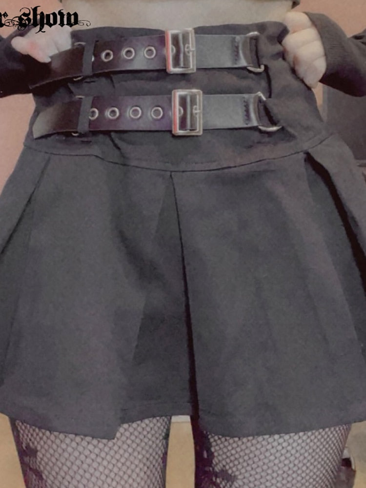 Punk Skirt w/ Leather Belt