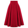 Pleated Vintage Midi Skirt