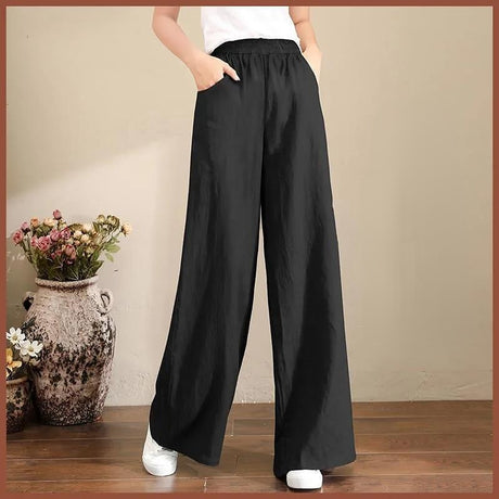 Solid Cotton Trousers