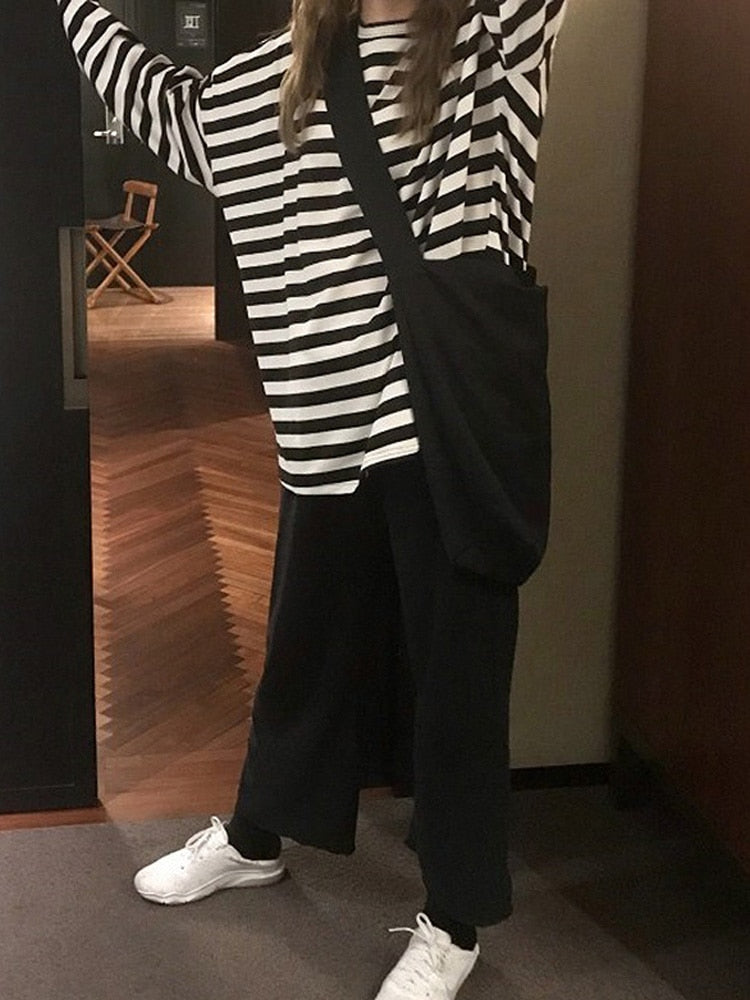 Oversize Classic Striped Longsleeve