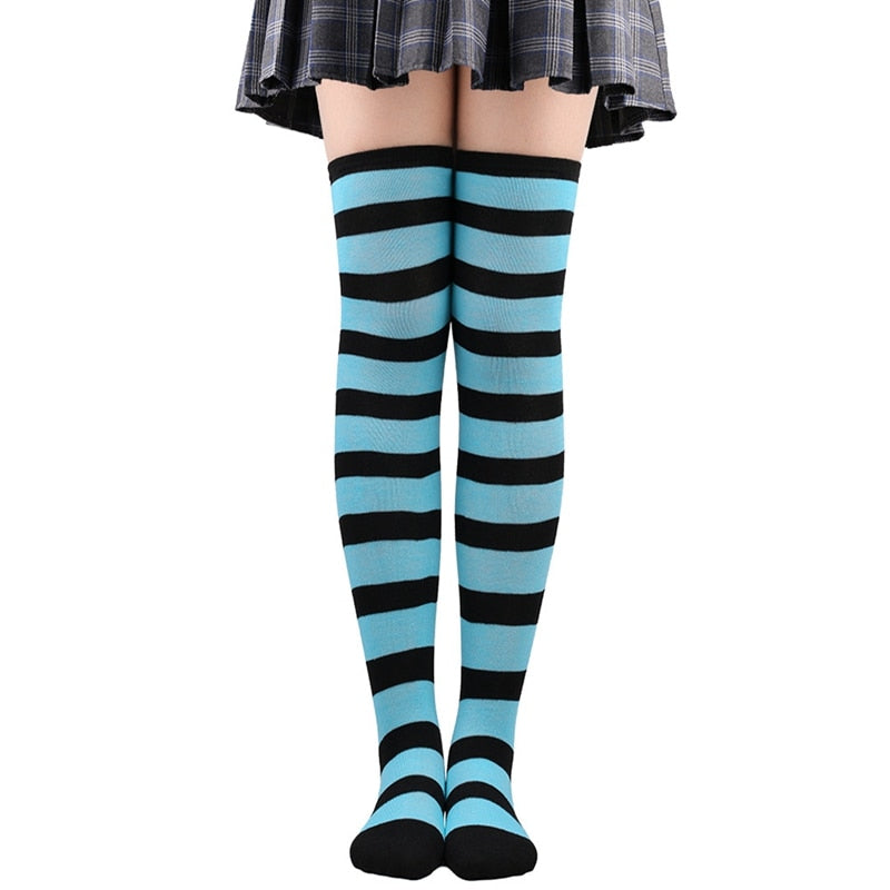 Striped Thigh-Highs (Thin/Thick)