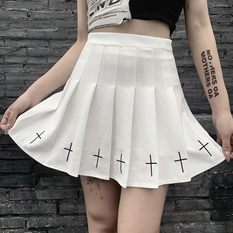 Pleated Cross Skirt