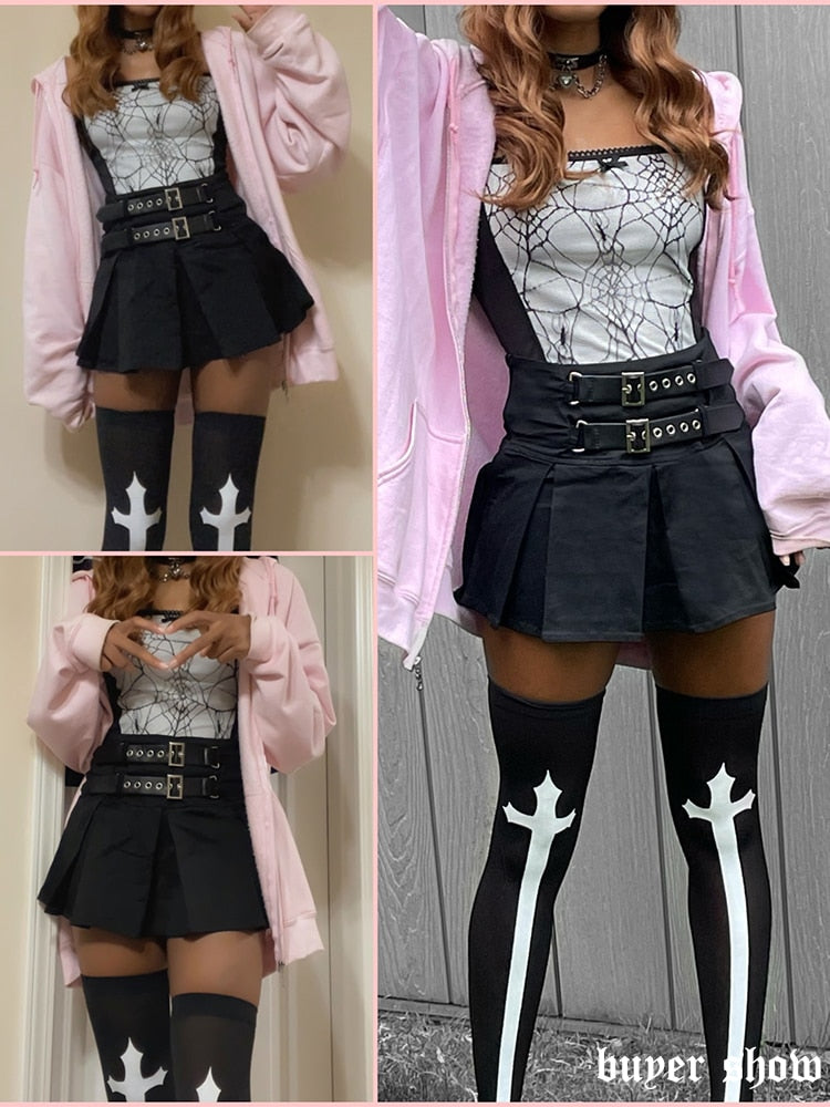 Punk Skirt w/ Leather Belt