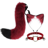 Cat Ear + Choker + Tail Belt Intimate Set