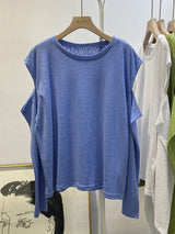 Solid Slim O-neck Top