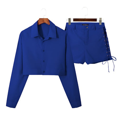 Blazer Suit & Shorts Set - Femzai