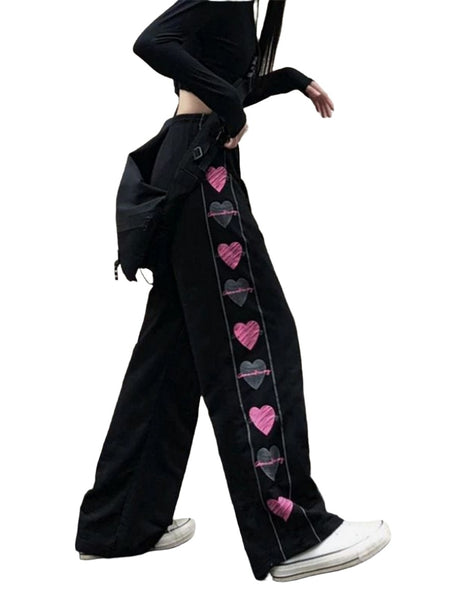 Printed Love-Heart Pants