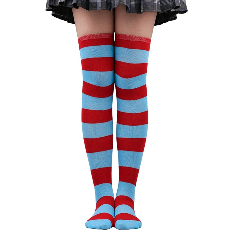 Striped Thigh-Highs (Thin/Thick)