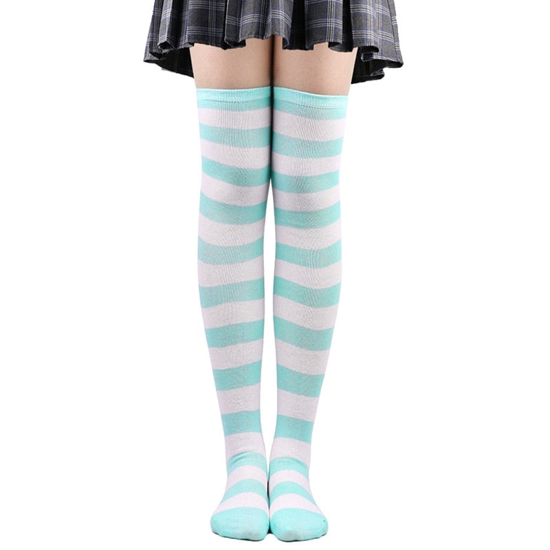 Striped Thigh-Highs (Thin/Thick)