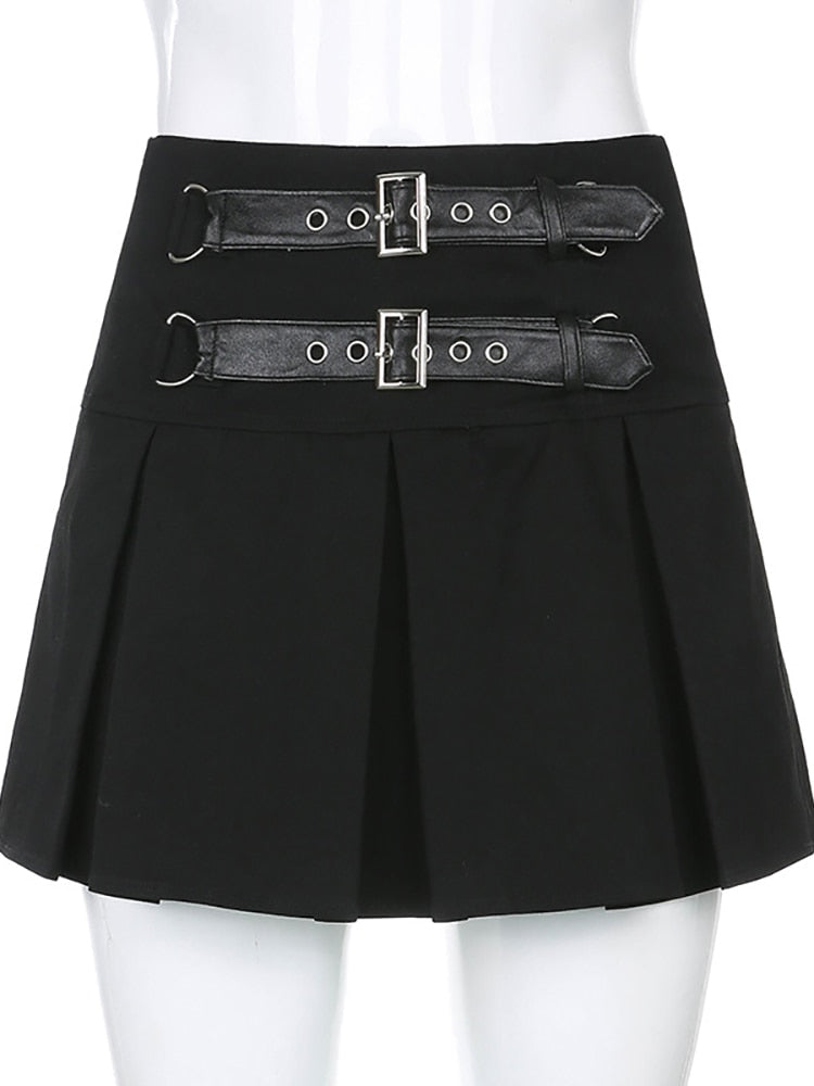 Punk Skirt w/ Leather Belt
