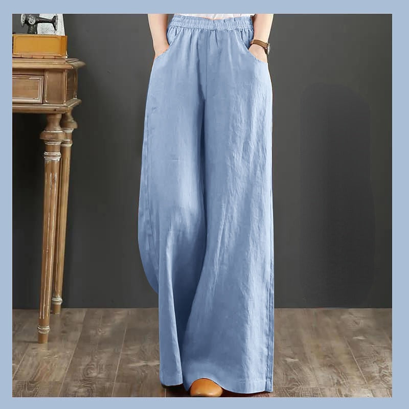 Solid Cotton Trousers