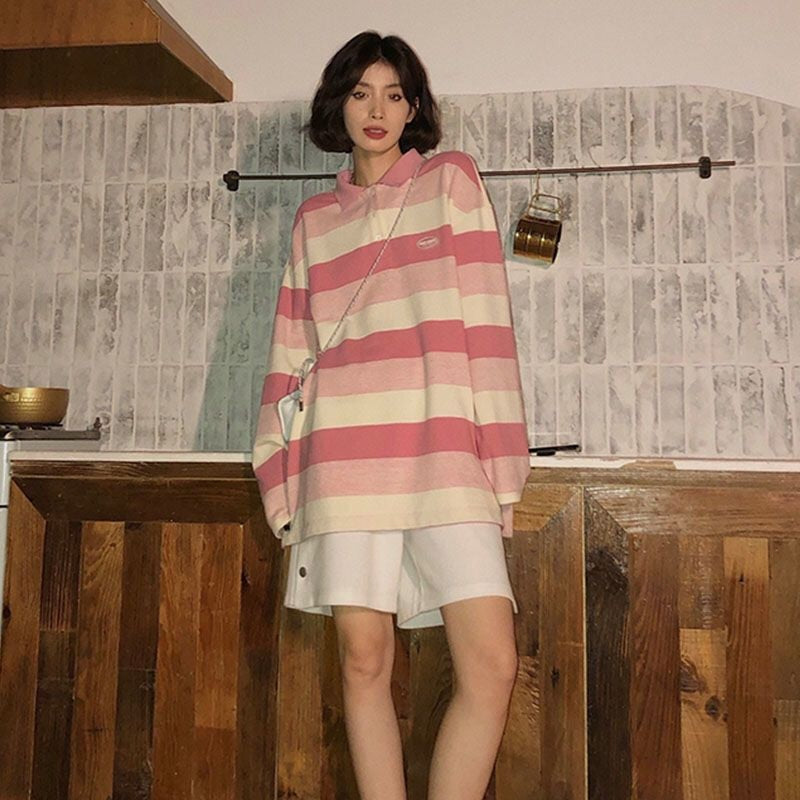 Striped Collared Longsleeve