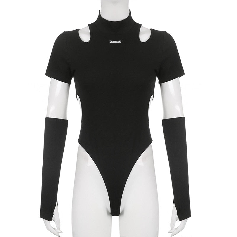 Femzai bodysuit elegantly displayed on a mannequin, capturing the essence of femboy clothing in its design and structure.